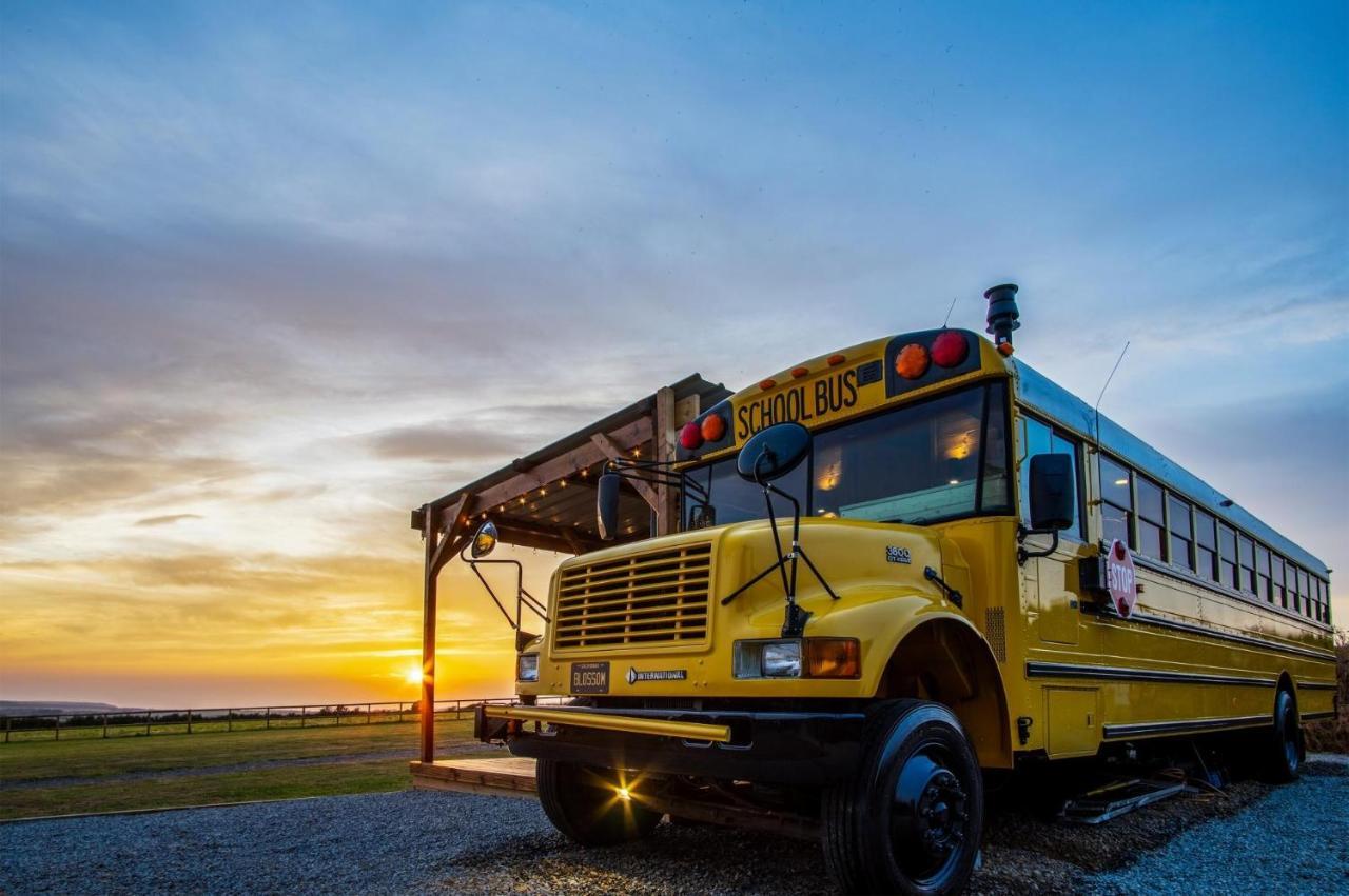 American School Bus - 1 Bedroom - Blossom Farm - Tiers Cross Johnston Exterior photo